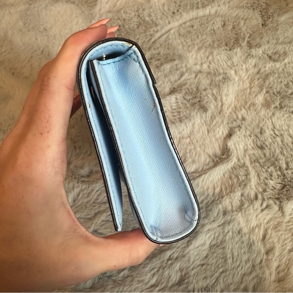 Kate Spade Baby Blue Bag Cosmetic Pouch Clutch Wallet Purse - Picture 6 of 8